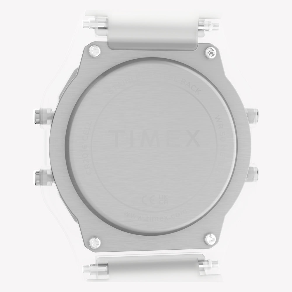TIMEX Unisex Clear Resin, Digital | TW2Y36400