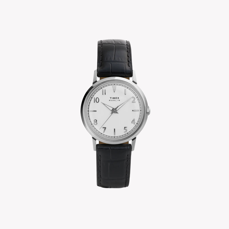 Marlin 34mm SST Case Black Strap Silver Dial Watch TW2Y37600 | Men's Luxury Timepiece by i-watch