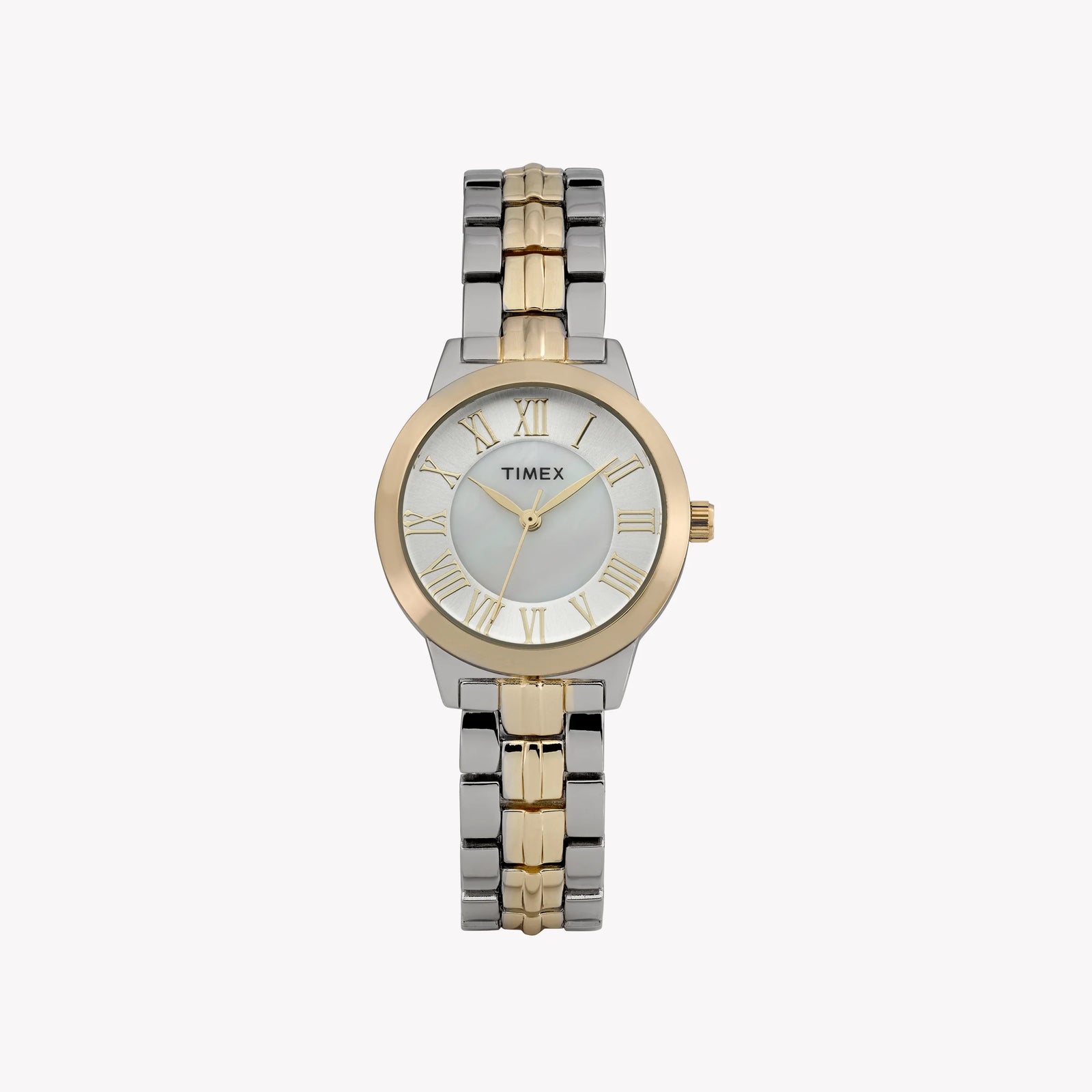 Women's Two Tone Case & Bracelet with Silver Mother of Pearl Dial | TW2Y38300 by i-watch