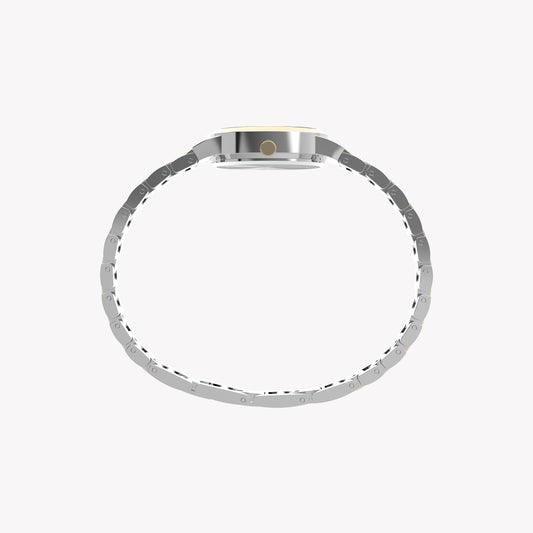 Women's Two Tone Case & Bracelet with Silver Mother of Pearl Dial | TW2Y38300