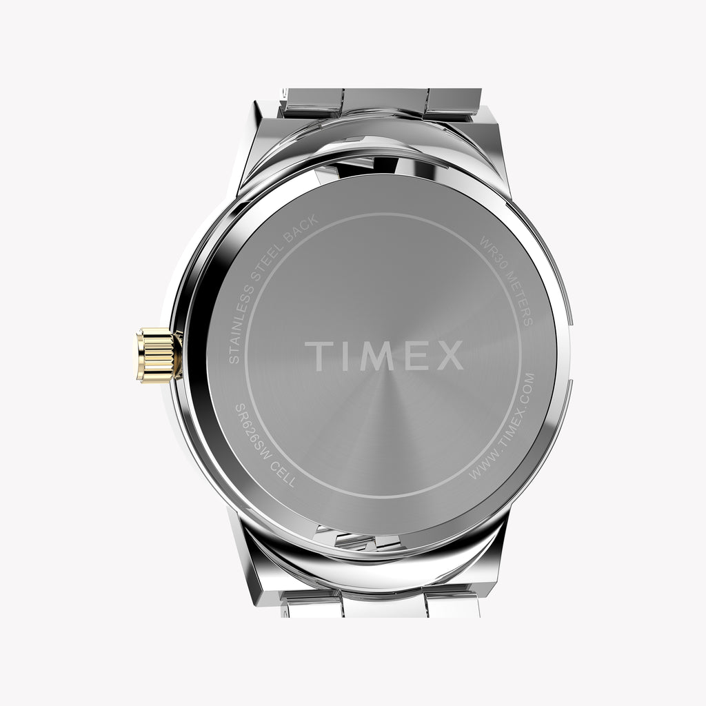 Women's Two Tone Case & Bracelet with Silver Mother of Pearl Dial | TW2Y38300