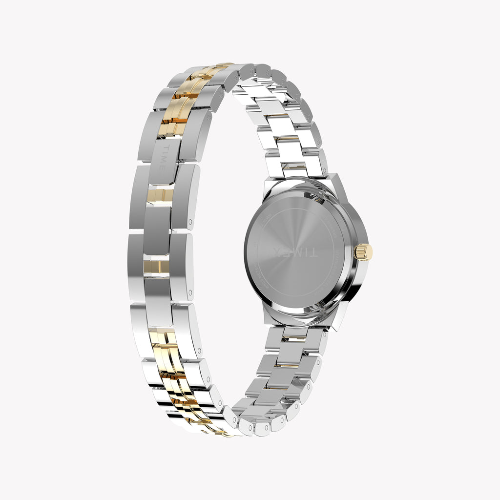 Women's Two Tone Case & Bracelet with Silver Mother of Pearl Dial | TW2Y38300