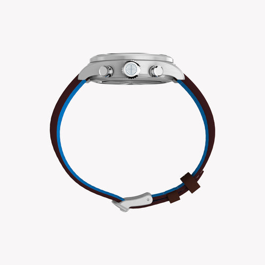 Waterbury ACE Pan Am S.E. Chrono SST Silver Dial Brown Leather Strap | TW2Y38700