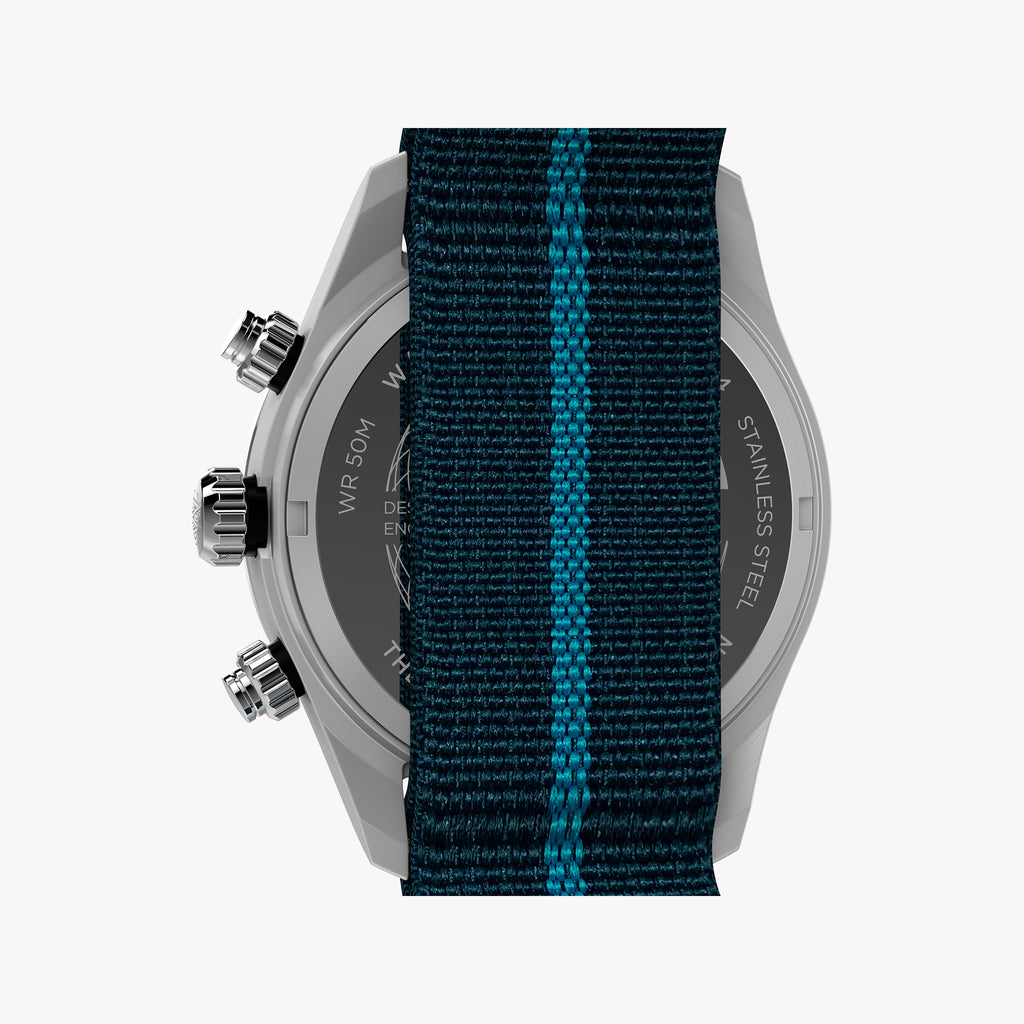 Waterbury Heritage Chrono SST Blue Dial & Fabric Strap Watch | TW2Y39000