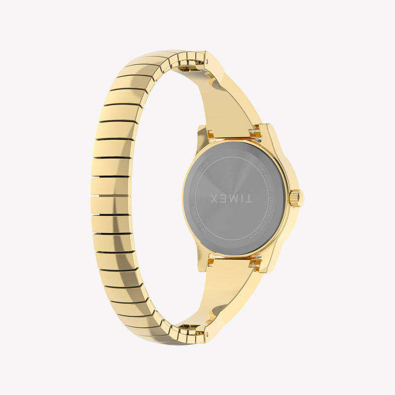 TIMEX Women's Gold-Tone Steel, Black Dial | TW2Y39200