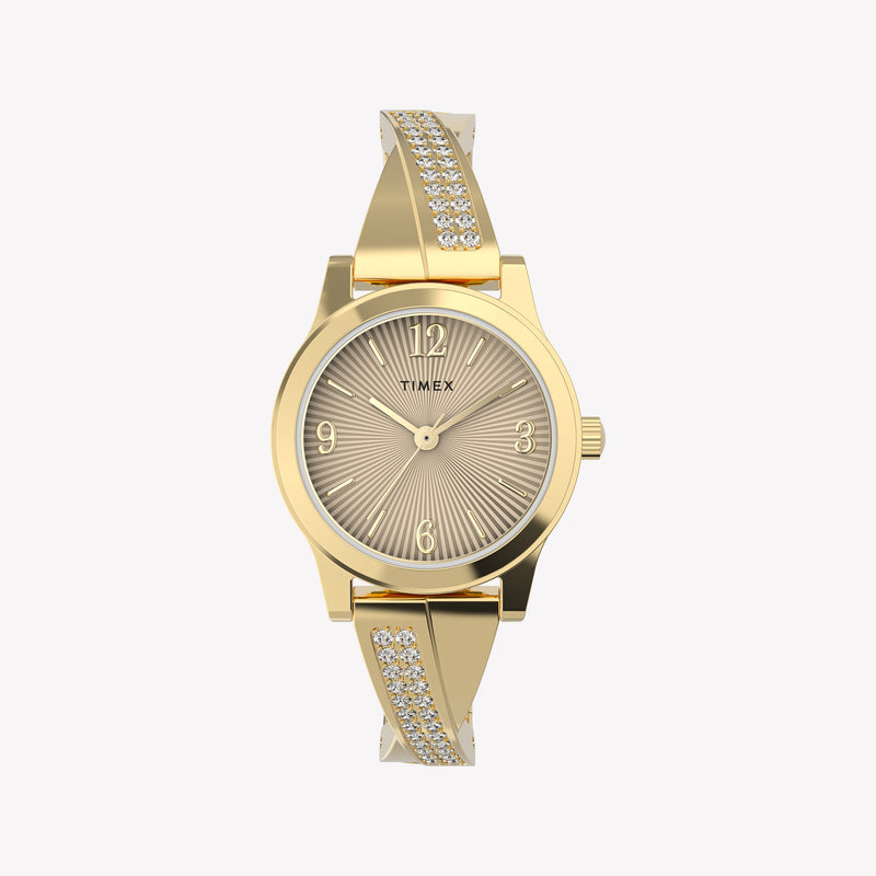 TIMEX Women's Gold-Tone Case, Gold-Tone Band | TW2Y39300