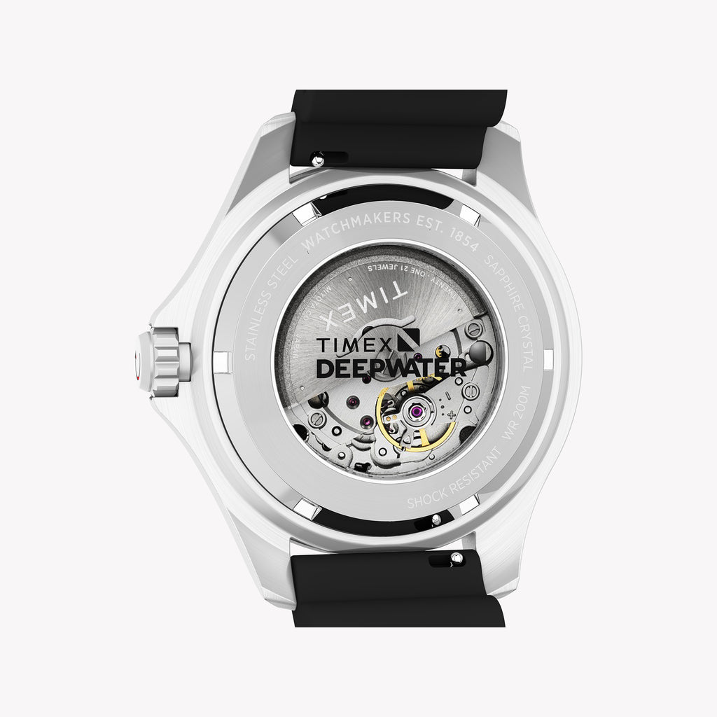 Deep Water Meridian 200 SST Black Dial Black Strap Watch | TW2Y40000
