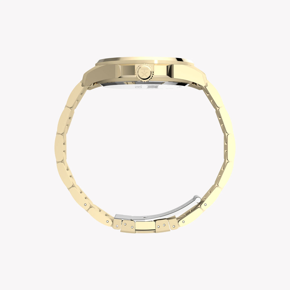 TIMEX X Fortnite Essex 45mm Gold Tone Case Black Dial Bracelet | TW2Y47200