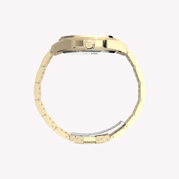 TIMEX X Fortnite Essex 45mm Gold Tone Case Black Dial Bracelet | TW2Y47200