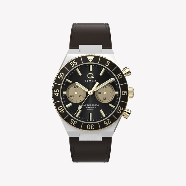 Timex Men's Silver-Tone Steel, Brown Leather | TW2Y56000