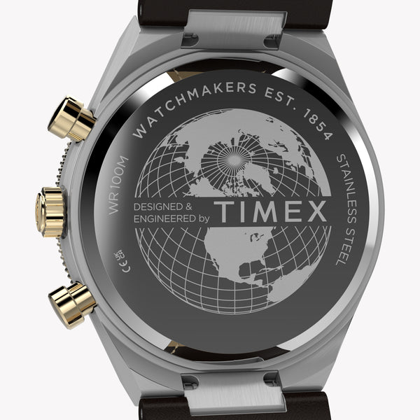 Timex Men's Silver-Tone Steel, Brown Leather | TW2Y56000