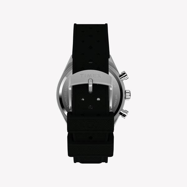 Timex Men's Silver-Tone SS, Black Silicone | TW2Y56100