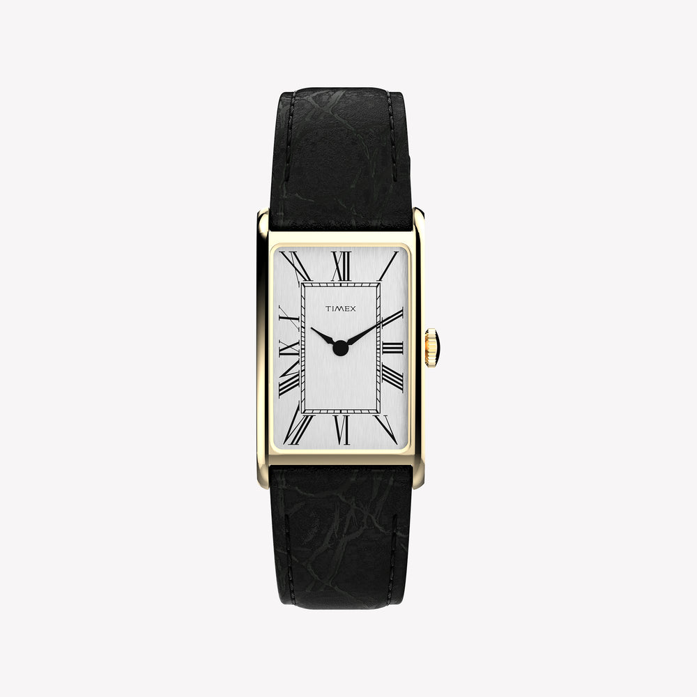 Timex Unisex Gold-Tone, Black Leather | TW2Y56200