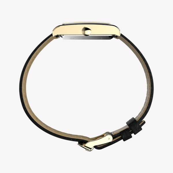 Timex Unisex Gold-Tone, Black Leather | TW2Y56200