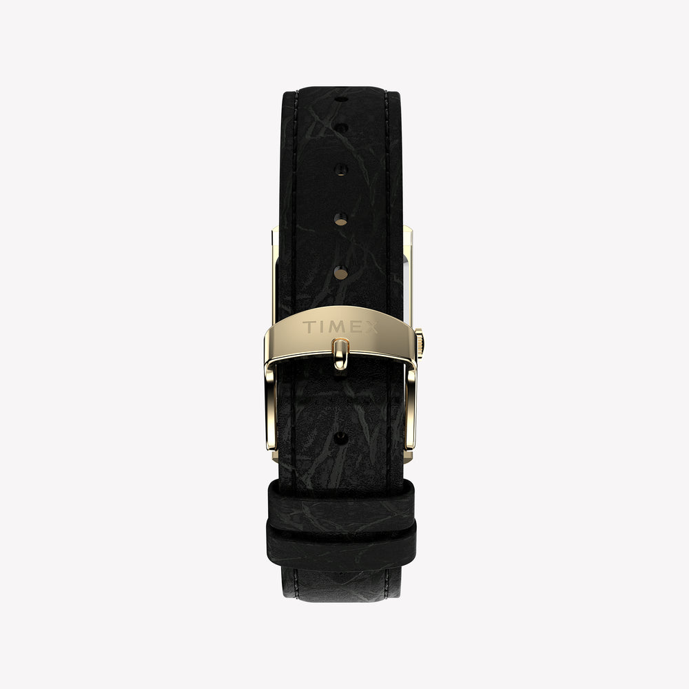 Timex Unisex Gold-Tone, Black Leather | TW2Y56200