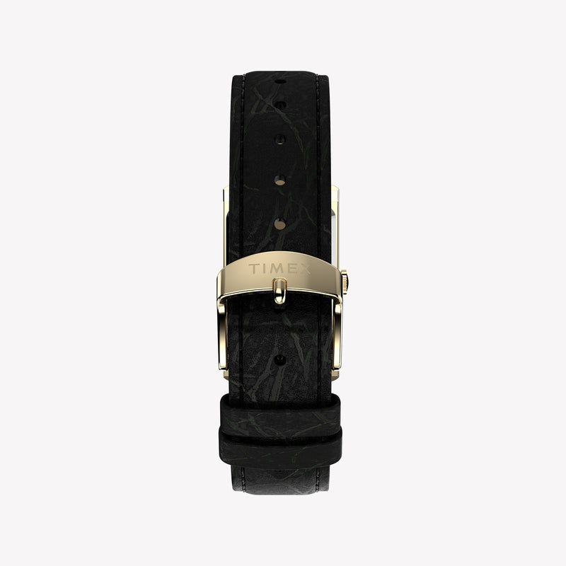 Timex Unisex Gold-Tone, Black Leather | TW2Y56200