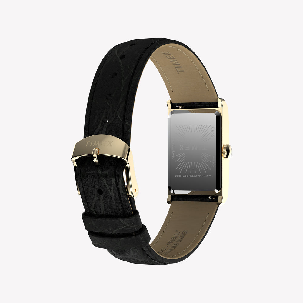 Timex Unisex Gold-Tone, Black Leather | TW2Y56200