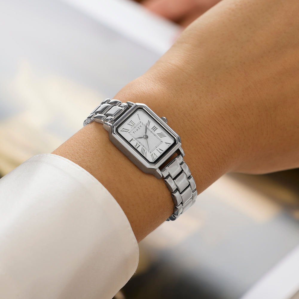 TIMEX Women's Alloy Silver-Tone, Alloy Silver-Tone | TW2Y57900