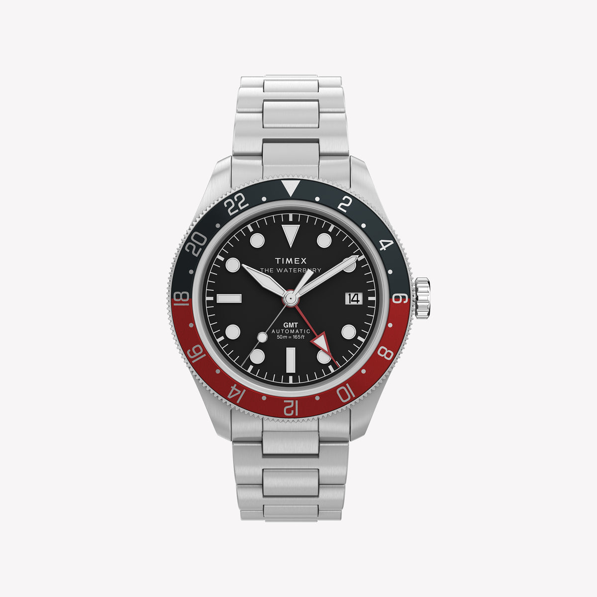 TIMEX Men's Silver-Tone Stainless Steel, Black Dial | TW2Y60600