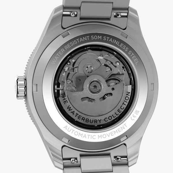 TIMEX Men's Silver-Tone Stainless Steel, Black Dial | TW2Y60600