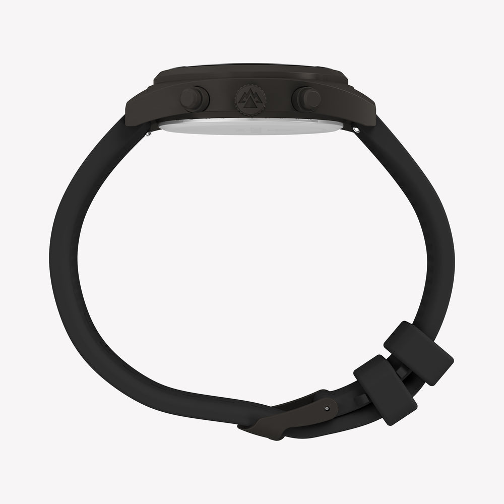 Timex Men's Gunmetal SS, Black Silicone | TW2Y61000