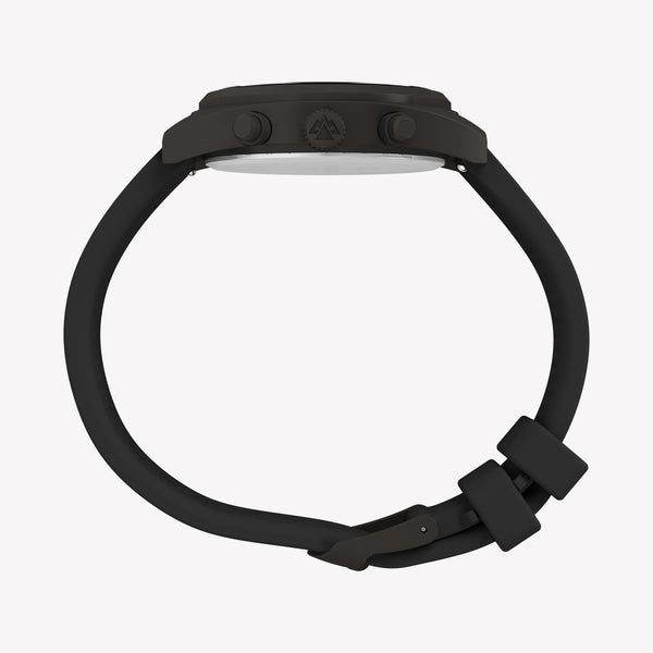 Timex Men's Gunmetal SS, Black Silicone | TW2Y61000