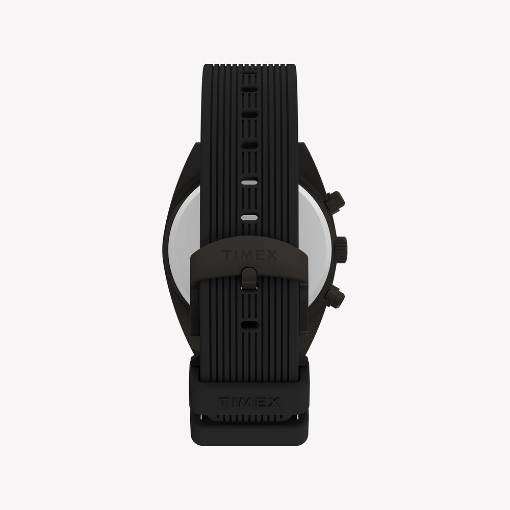 Timex Men's Gunmetal SS, Black Silicone | TW2Y61000