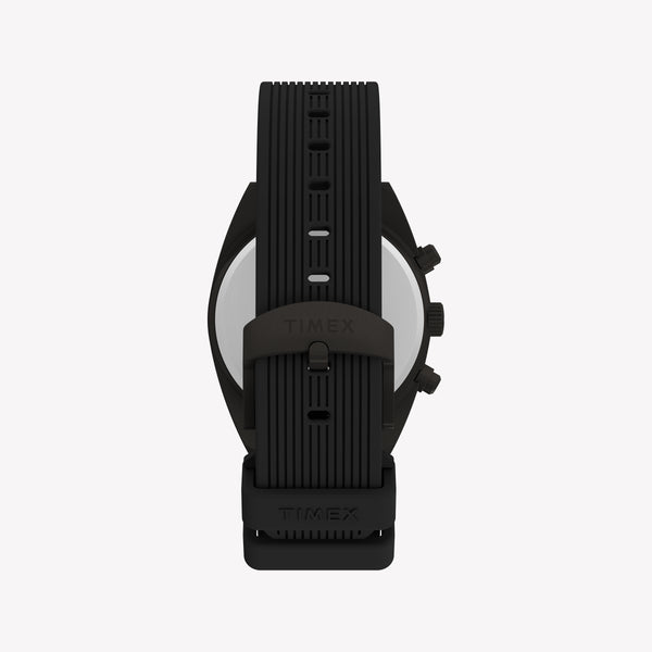 Timex Men's Gunmetal SS, Black Silicone | TW2Y61000