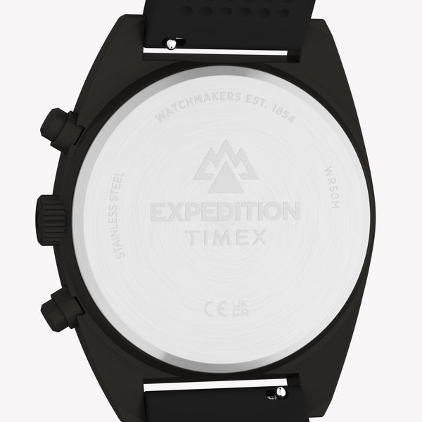 Timex Men's Gunmetal SS, Black Silicone | TW2Y61000
