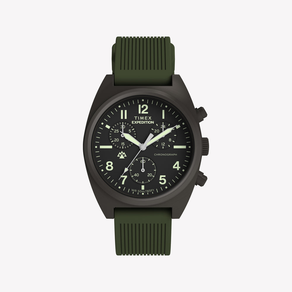 TIMEX Men's Gunmetal, Green | TW2Y61100