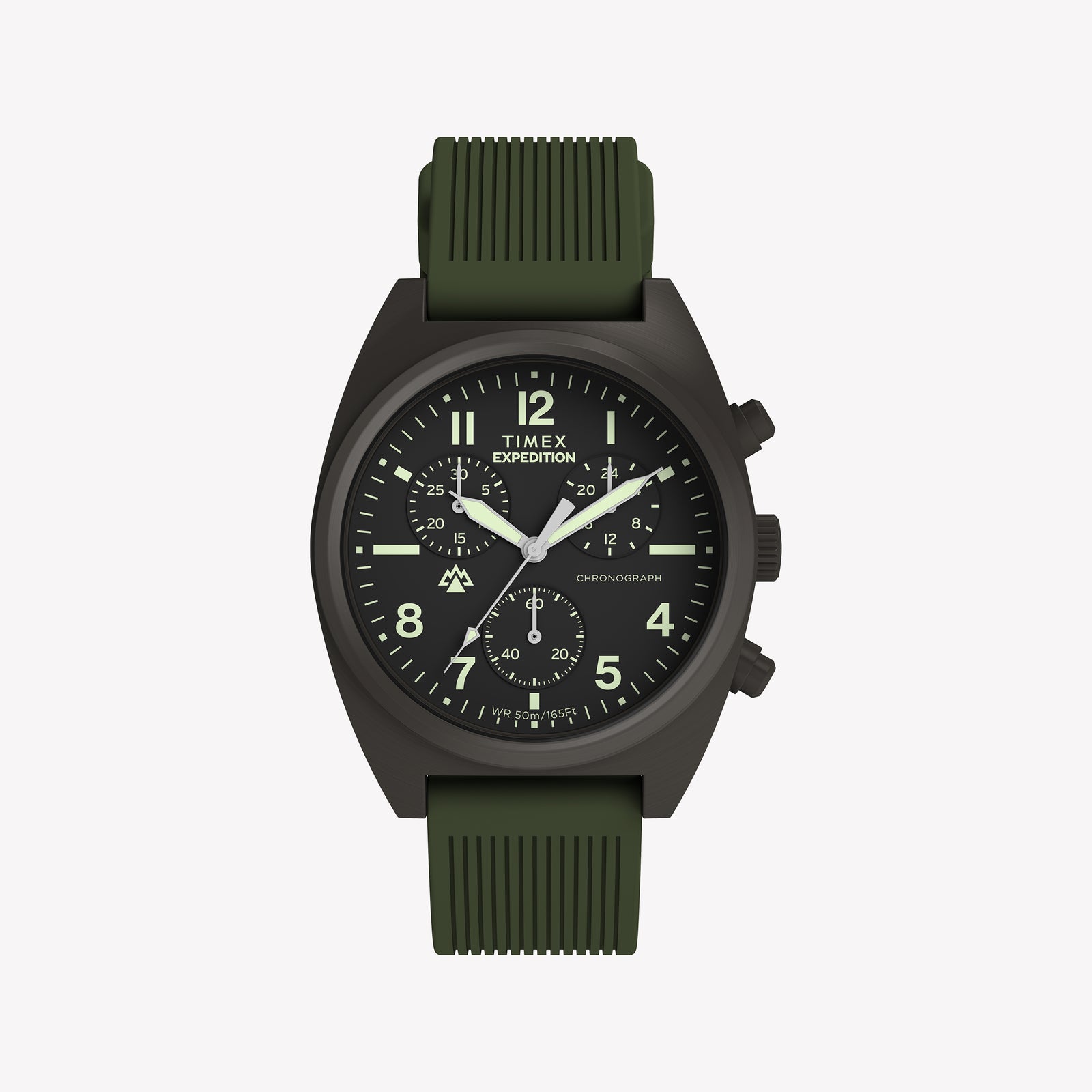 TIMEX Men's Gunmetal, Green | TW2Y61100