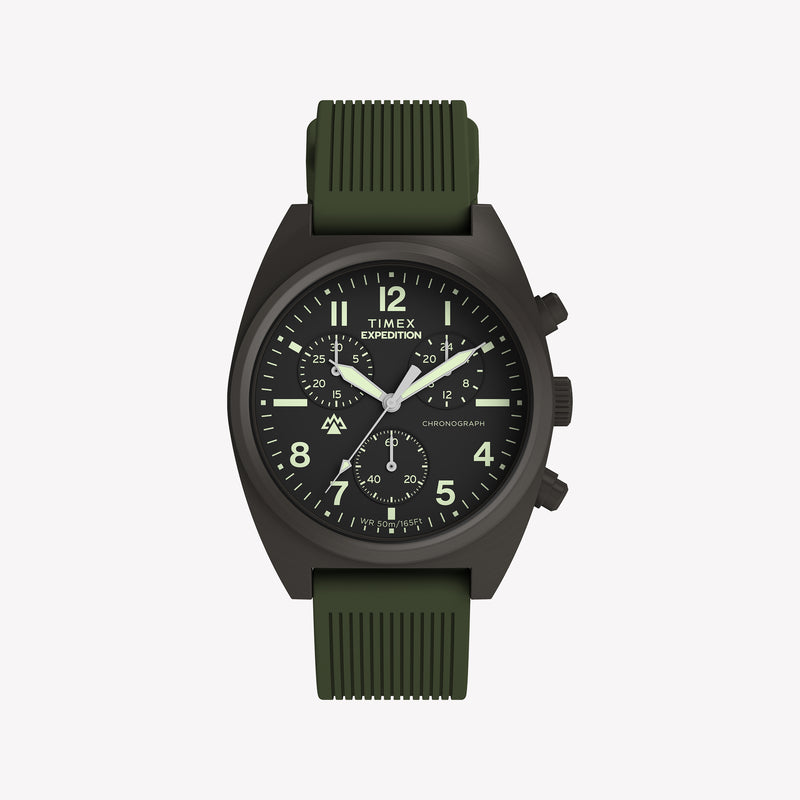TIMEX Men's Gunmetal, Green | TW2Y61100