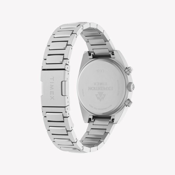 Timex Men's Stainless Steel Silver-Tone, Black Dial | TW2Y61200