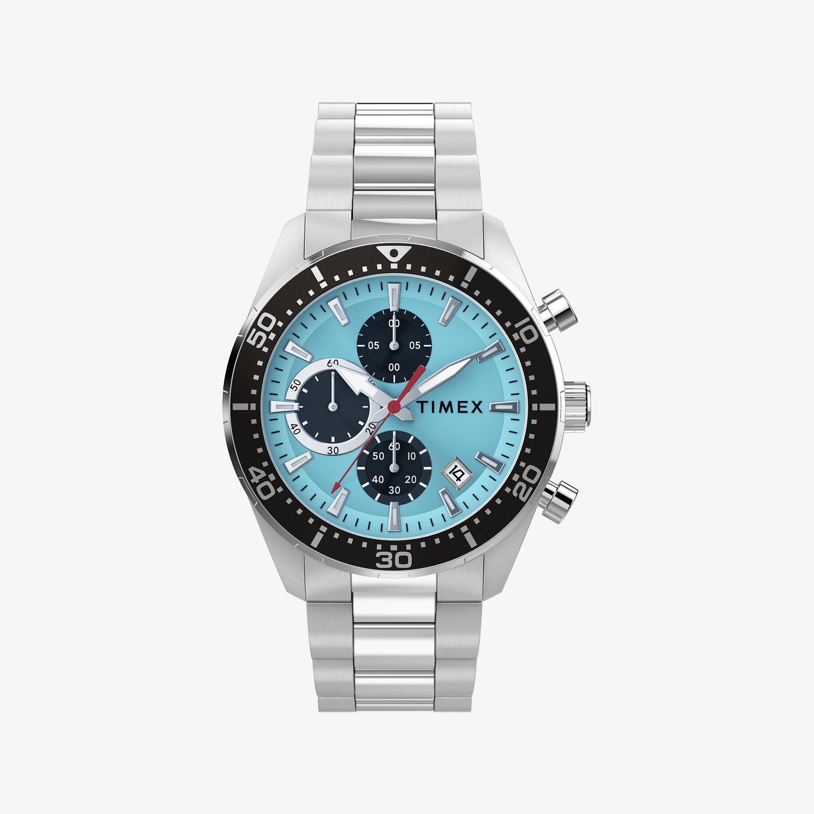 Timex Men's Stainless Steel Silver-Tone, Blue | TW2Y62200