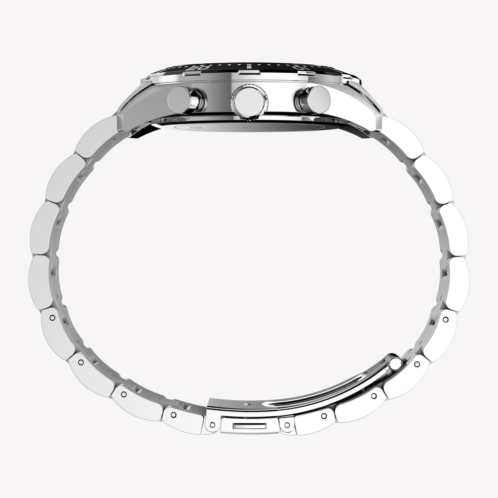 Timex Men's Stainless Steel Silver-Tone, Blue | TW2Y62200
