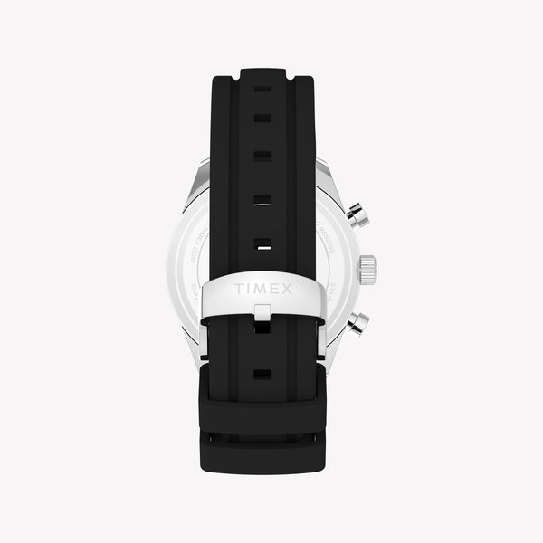 TIMEX Men's Silver-Tone SS, Black Silicone | TW2Y62300