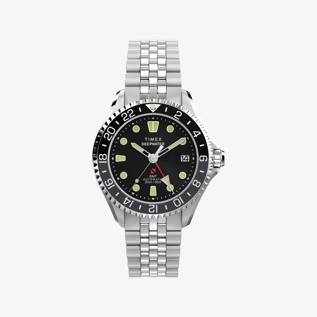 TIMEX Men's Silver-Tone Stainless Steel, Black Dial | TW2Y63900