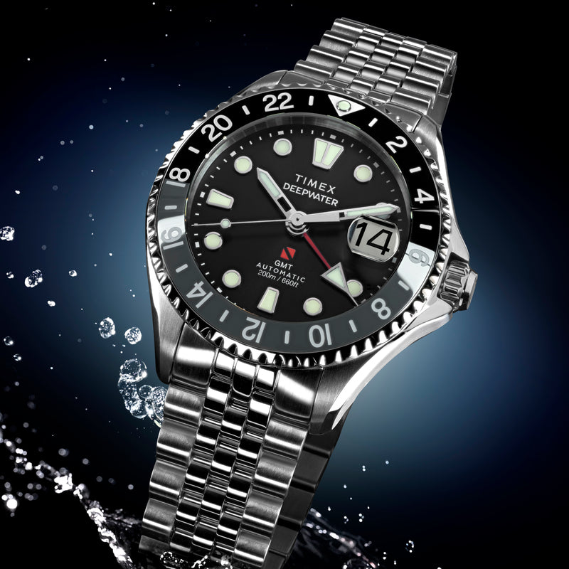 TIMEX Men's Silver-Tone Stainless Steel, Black Dial | TW2Y63900