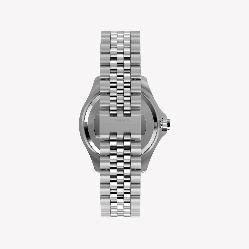 TIMEX Men's Silver-Tone Stainless Steel, Blue Dial | TW2Y64000