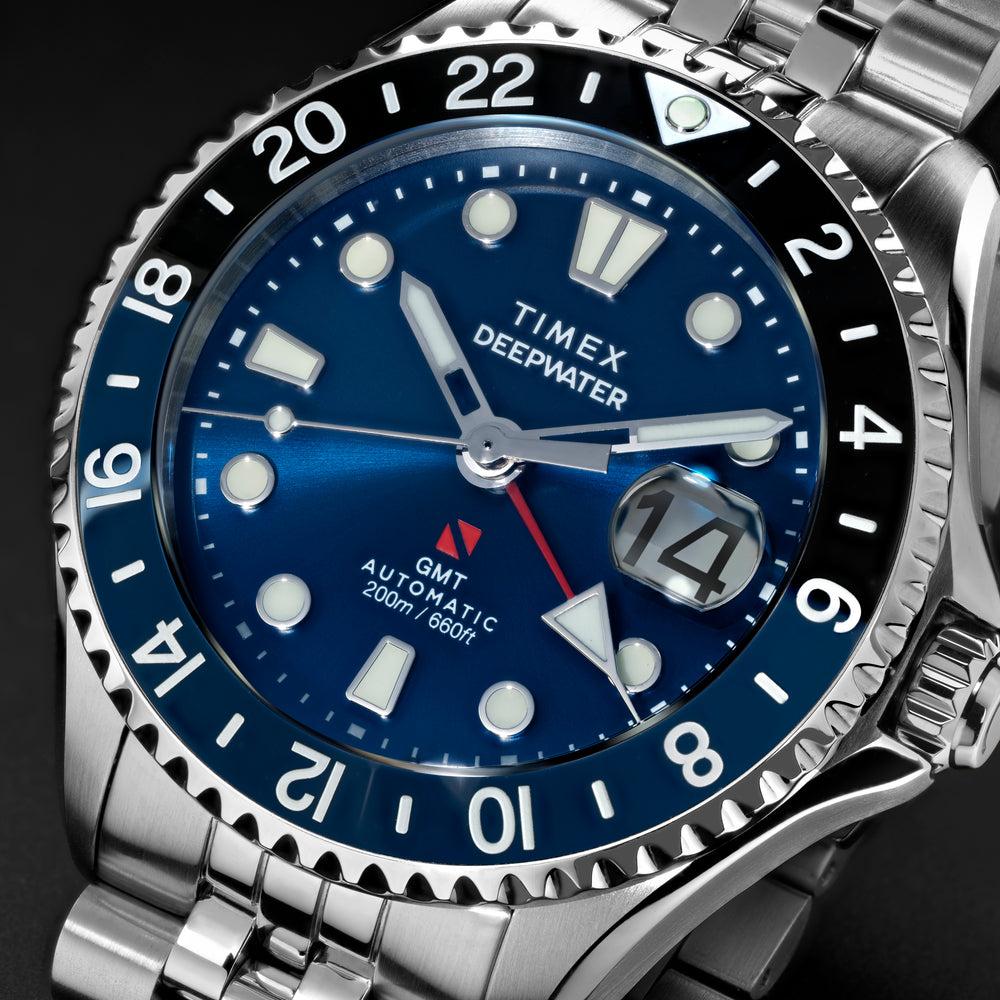 TIMEX Men's Silver-Tone Stainless Steel, Blue Dial | TW2Y64000