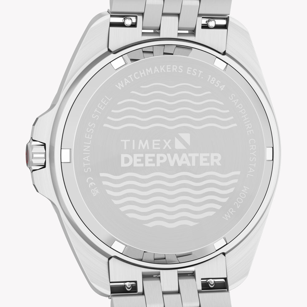 TIMEX Men's SS Silver-Tone, Black Dial | TW2Y64500