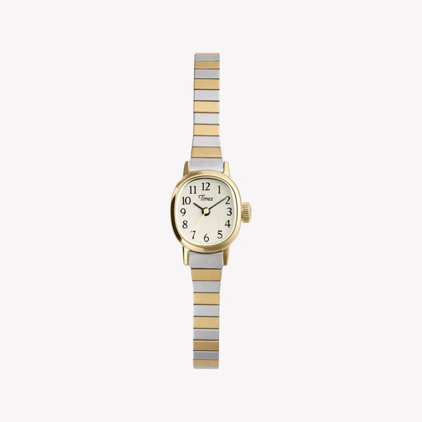 TIMEX Women's Two-Tone Stainless Steel, Gold-Tone | TW2Y66900