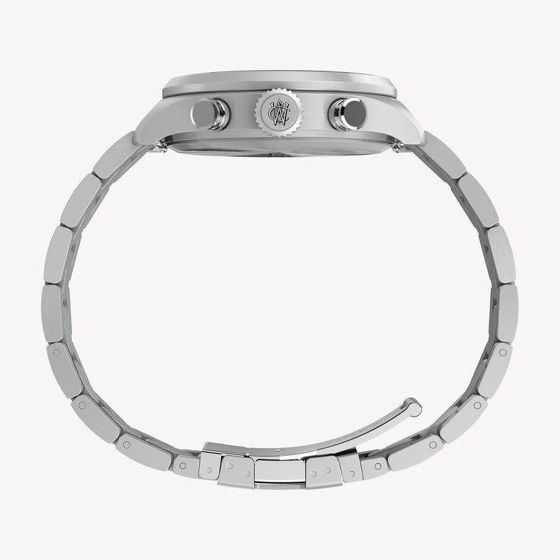 TIMEX Men's Silver-Tone Stainless Steel, Black Dial | TW2Y70200