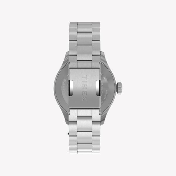 Timex Men's Silver-Tone Stainless, Black Dial | TW2Y70300