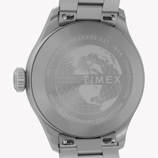 Timex Men's Silver-Tone Stainless, Black Dial | TW2Y70300