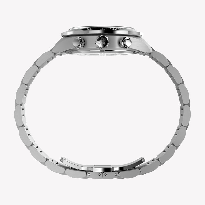TIMEX Men's Silver-Tone Stainless Steel, Blue Dial | TW2Y70500