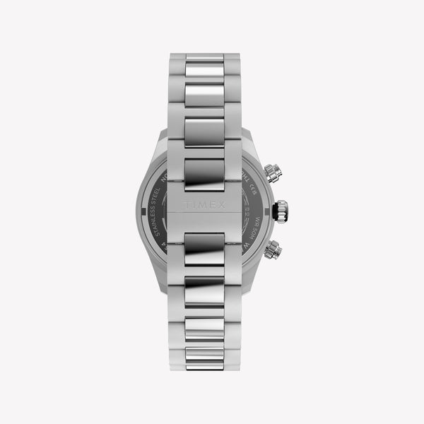 TIMEX Men's Silver-Tone Stainless Steel, Blue Dial | TW2Y70500