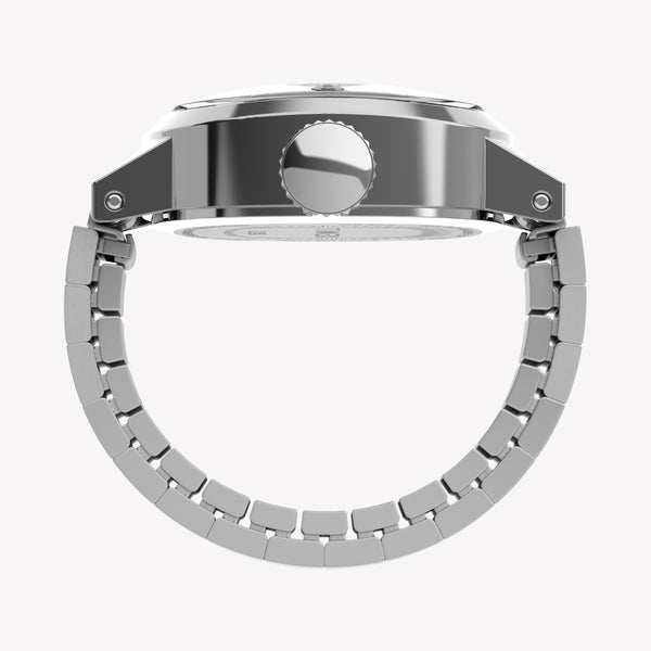 Timex Women's Silver-Tone Steel, White Dial | TW2Y70700