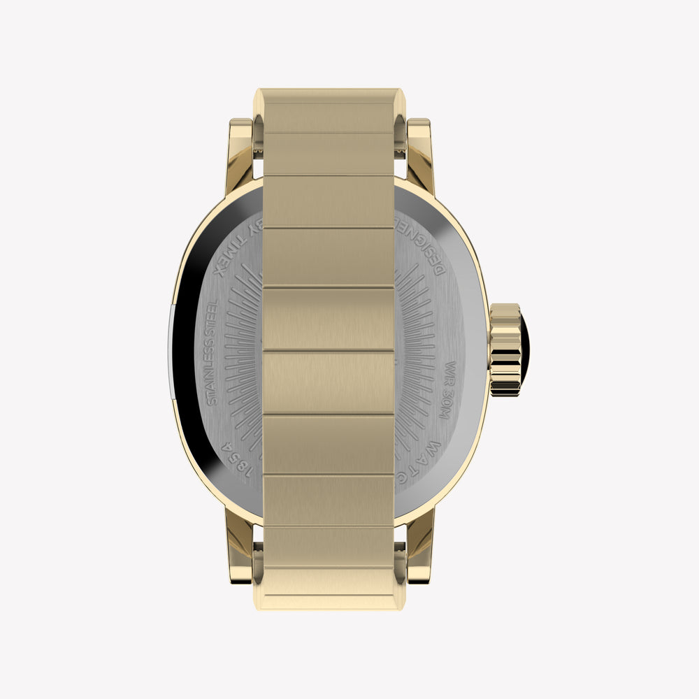 TIMEX Women's Gold-Tone Stainless Steel, Champagne Dial | TW2Y70800