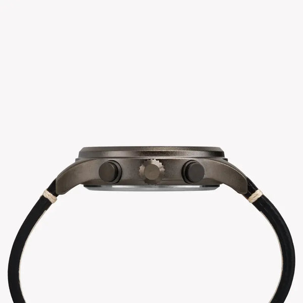 Timex Men's Brass Watch, Blue Dial, Brown Leather Strap | Tw4b09000 by i-watch